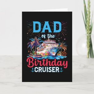 Tarjeta Papá Del Cumpleañero Crucero Divertido Cumpleaños