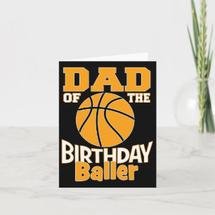 Tarjeta Papá Del Cumpleaños Byller Bysketbyll Tema Fiesta