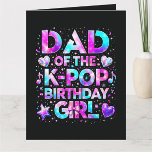 Tarjeta Papá del cumpleaños de K-Pop música coreana