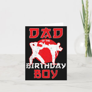 Tarjeta Papá del cumpleaños Karate Taekwondo Niño Artes Ma