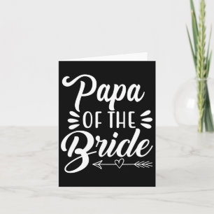 Tarjeta Papa Del Espectáculo De Novias Del Partido De La B