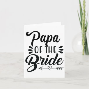 Tarjeta Papa Del Espectáculo De Novias Del Partido De La B