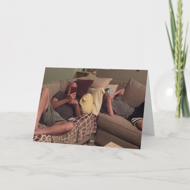 Tarjeta PAPÁ del feliz cumpleaños (Anverso)