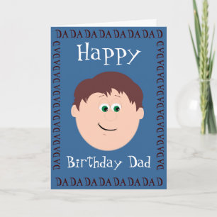 Tarjeta Papá del feliz cumpleaños del hijo