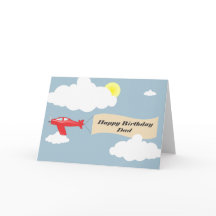 Papá del feliz cumpleaños - papá del aeroplano