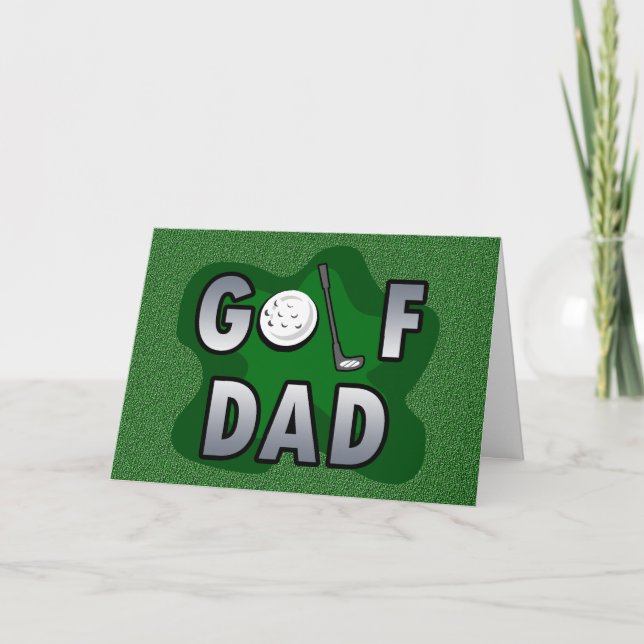 Tarjeta Papá del golf (Anverso)