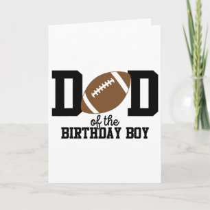 Tarjeta Papá Del Niño Cumpleañero Amante Del Fútbol Primer