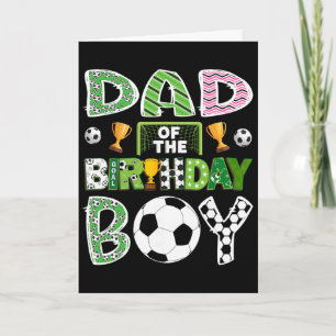 Tarjeta Papá Del Niño Cumpleañero Jugador De Fútbol Día De
