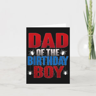 Tarjeta Papá Del Niño De Cumpleaños Familia Funny Spider B