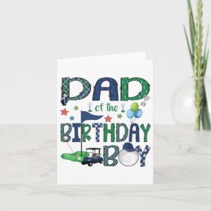 Tarjeta Papá Del Niño De Cumpleaños Hole En Un Amante Del 