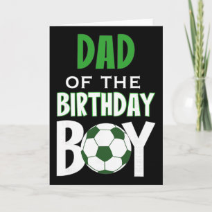 Tarjeta Papá del niño de cumpleaños mamá futbolista