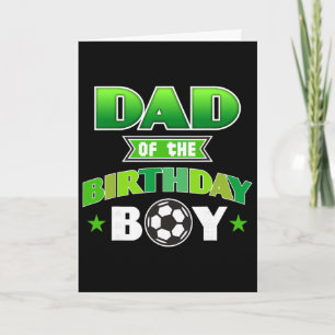 Tarjeta Papá Del Niño De Cumpleaños Partido De Fútbol Amor