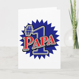 Tarjeta Papá del número 1