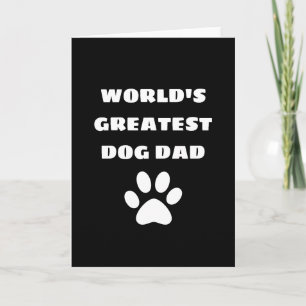 Tarjeta Papá del Perro Más Grande del Mundo Texto Personal