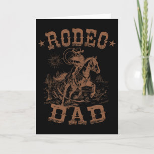 Tarjeta Papá del Rodeo Vaquero Occidental Familia Papá Gor