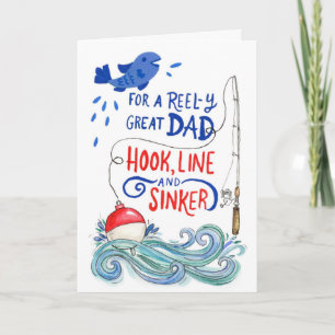 Tarjeta Papá Día del Padre Reel-y Gran Papá