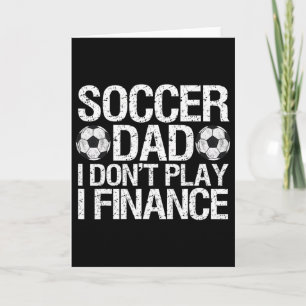 Tarjeta Papá Divertido de Fútbol No Juego Financio