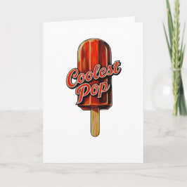 Tarjeta Papá divertido del día del padre retro más genial 