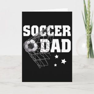 Tarjeta Papá divertido fútbol Daddy fútbol deporte amante 