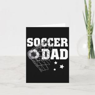 Tarjeta Papá divertido fútbol papá fútbol deporte amante f