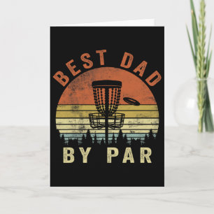 Tarjeta Papá Divertido Mejor Padre Por Par Disc Golf Día d