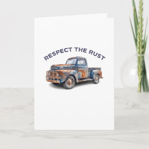 Tarjeta Papá Divertido Respeta el Chiste del Camión Pickup