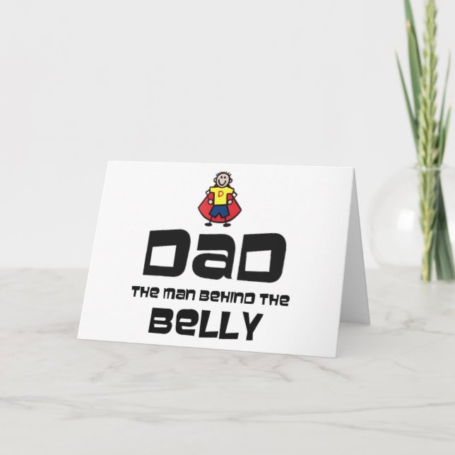 Tarjeta Papá, el hombre detrás del Belly (Anverso)