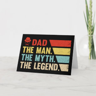 Tarjeta Papá. El hombre, la leyenda, el mito.