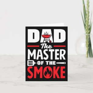 Tarjeta Papá El Maestro Del Humo Día Del Padre Bbq 