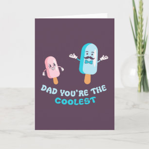 Tarjeta Papá, eres el más genial chiste juego de palabras 