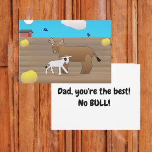 Tarjeta Papá Eres el Mejor Día del Padre Sin Tonterías