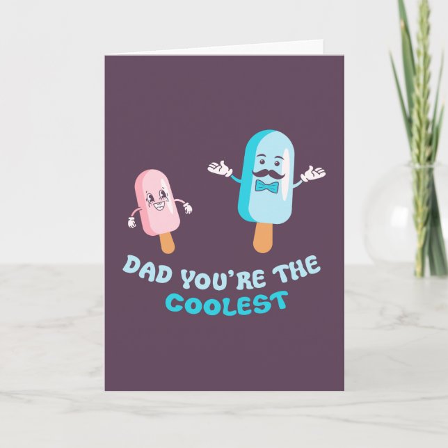 Tarjeta Papá, eres el mejor juego de chistes de papá. (Anverso)