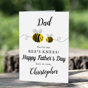 Tarjeta Papá, eres la foto del día del padre de las abejas