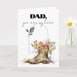 Tarjeta Papá eres mi héroe Feliz Día del Padre