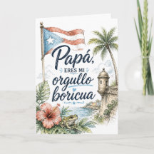 Papá Eres Mi Orgullo Boricua Día del Padre