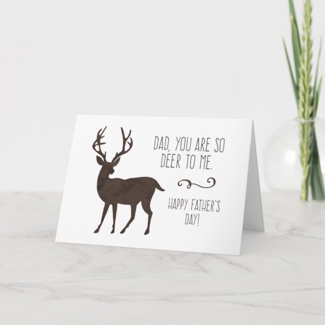 Tarjeta Papá, Eres Tan Desierto Para Mí Día Del Padre (Anverso)