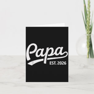 Tarjeta Papa es retro papá desde 2026 papá por primera vez