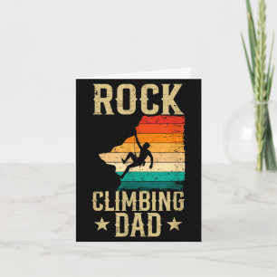 Tarjeta Papá escalada en roca día del padre escalada en ro