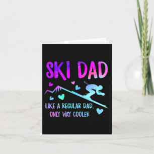 Tarjeta Papá Esquiando Papá Papá Papá Abuelo Guay Snowboar