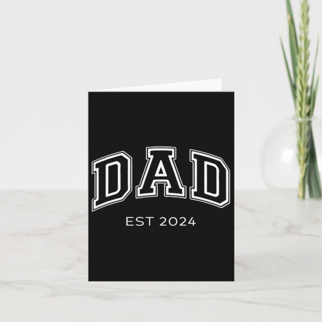 Tarjeta Papá Est. 2024 Papá Esperan Ba  (Anverso)