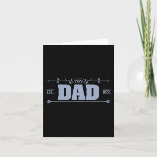 Tarjeta Papá Est. Día de los Padres de Papi de 1972