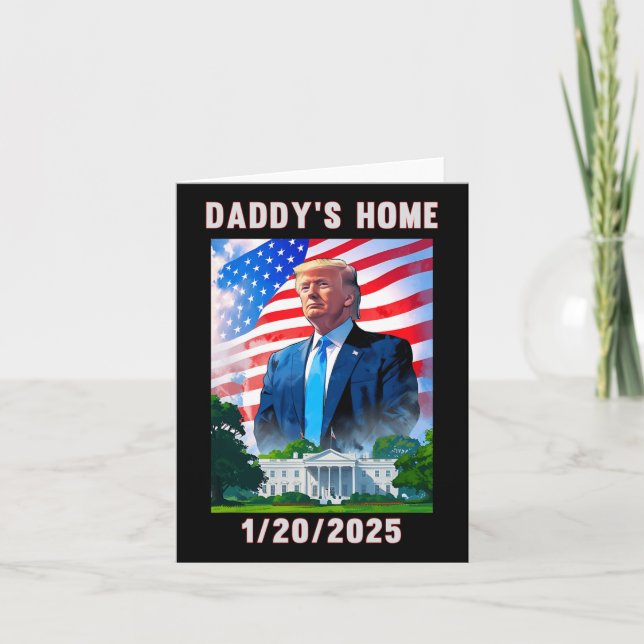 Tarjeta Papá está en casa Donald Trump 2024  (Anverso)