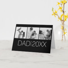 Tarjeta Papá Estableció Moderno Tres Fotografía