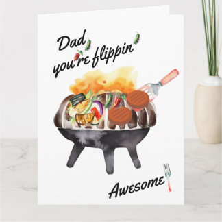 Tarjeta "Papá, ¡estás Flippin' Awesome!" ¡Personalizable