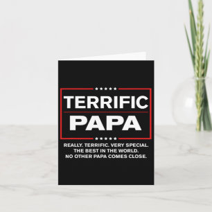 Tarjeta Papá estupendo - Funny Donald Trump mejor papá