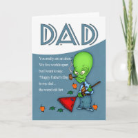 Papá, extranjero chistoso del día de padre