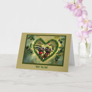 Tarjeta Papá Feliz Día de los Padres Te Amo La Gente Viva