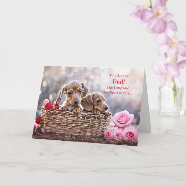Tarjeta Papá Feliz Día de San Valentín Lindo  (Orquídea)