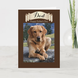 Tarjeta Papá / Feliz Día del Padre - Golden Lab