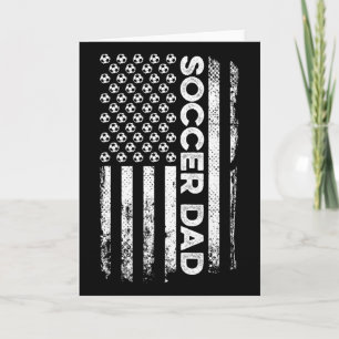 Tarjeta Papá futbolista Bandera Americana Patriótico Día d